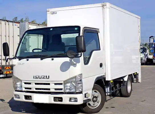 いすゞ エルフ 小型 アルミバン パワーゲート BKG-NJR85ANの中古トラック画像1