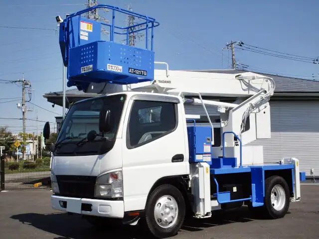 三菱 キャンター 小型 高所・建柱車 高所作業車 PDG-FE73Dの中古トラック画像1