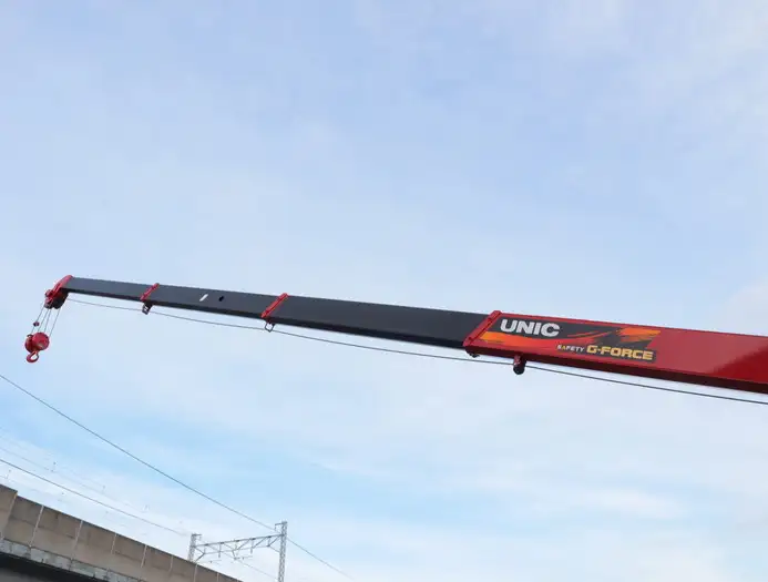 三菱 ファイター 中型/増トン 車両重機運搬 4段クレーン ラジコンの中古トラック画像12