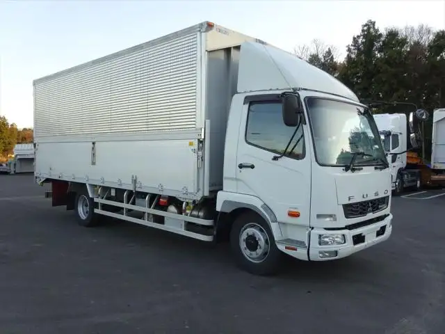 三菱 ファイター 中型/増トン ウイング ベッド QKG-FK72FZの中古トラック画像2