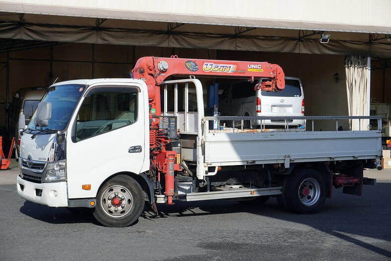 日野 デュトロ 小型 クレーン付 ワイドロング TKG-XZU710M
