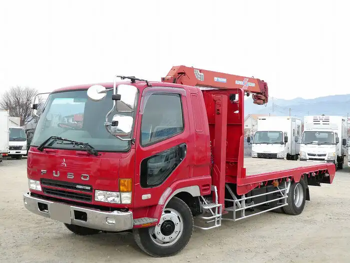 三菱 ファイター 中型/増トン 車両重機運搬 4段クレーン ラジコンの中古トラック画像1