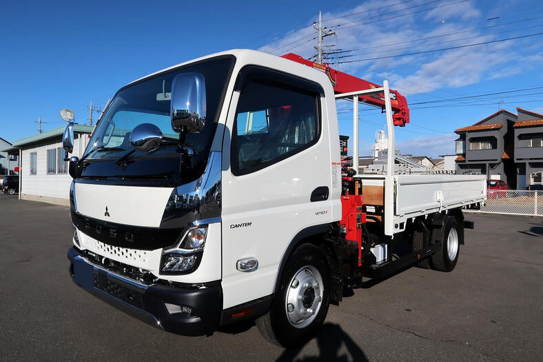 三菱 キャンター 小型 クレーン付 4段 ラジコン の中古トラック【車両No.139548】