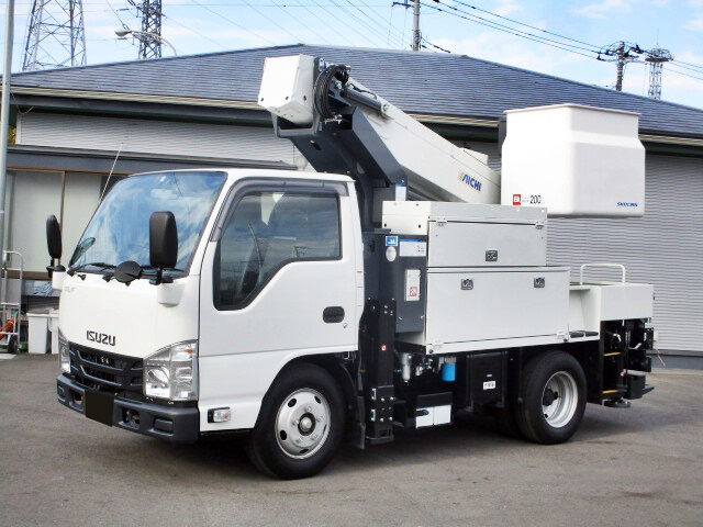 いすゞ エルフ 小型 高所・建柱車 高所作業車