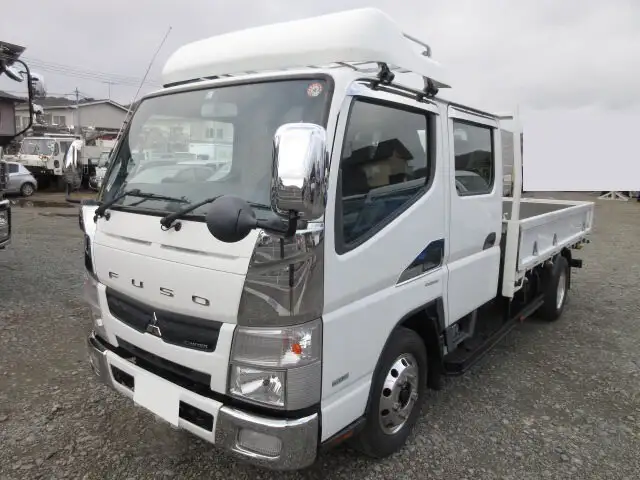 三菱 キャンター 小型 平ボディ Wキャブ SKG-FEA20の中古トラック画像1