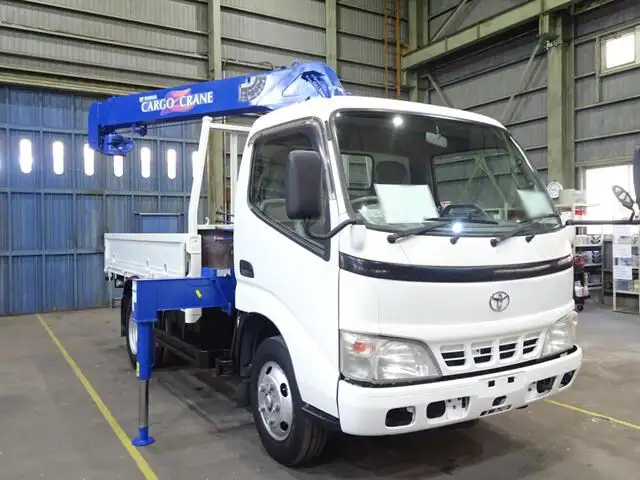 トヨタ トヨエース 小型 クレーン付 床鉄板 3段の中古トラック画像1
