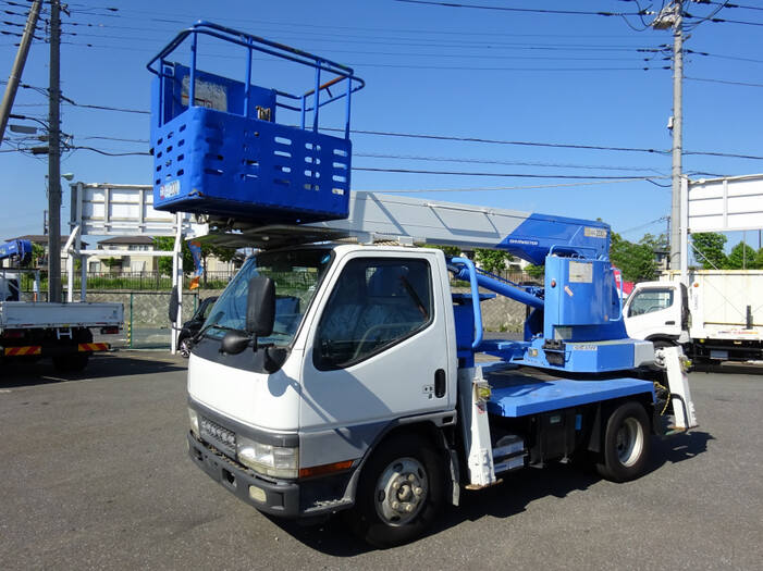三菱 キャンター 小型 高所・建柱車 高所作業車 KK-FE53EB