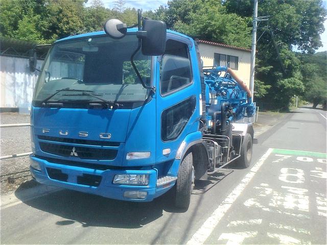 三菱 ファイター 中型 タンク車 汚泥吸引車 ｜画像1