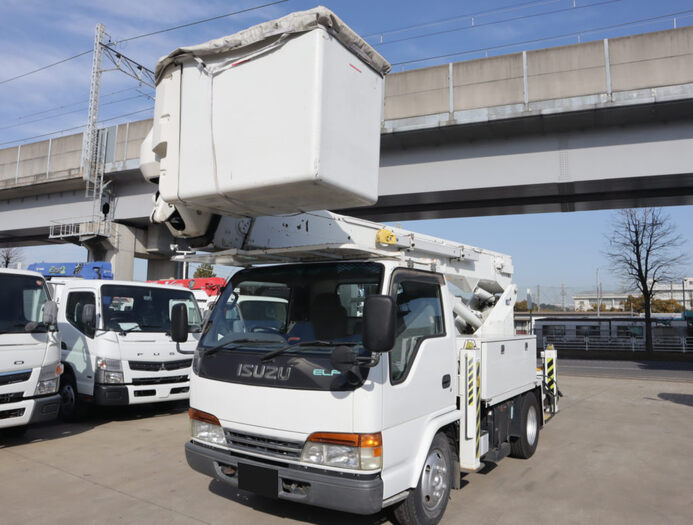 いすゞ エルフ 小型 高所・建柱車 高所作業車 KK-NKR71E3N