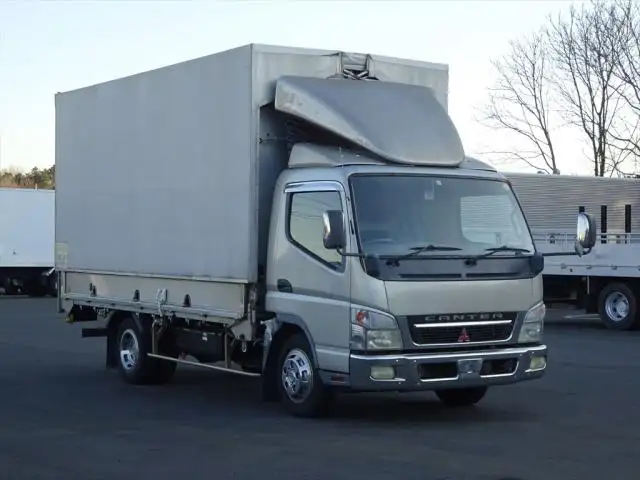 三菱 キャンター 小型 ウイング 幌ウイング PA-FE82DEの中古トラック画像2