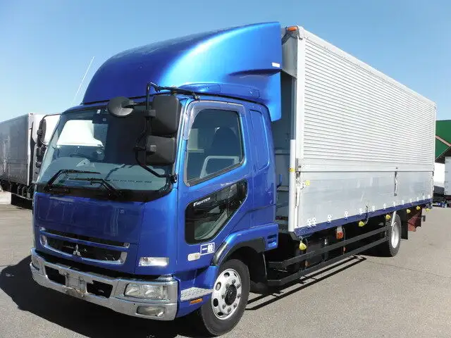 三菱 ファイター 中型/増トン ウイング エアサス ベッドの中古トラック画像1