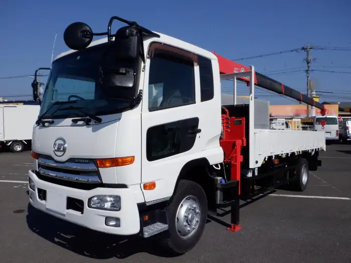 日産UD コンドル 中型/増トン クレーン付 床鉄板 5段の中古トラック画像1