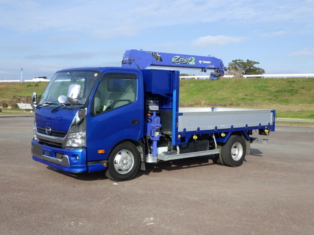 日野 デュトロ 小型 クレーン付 ワイドロング 2KG-XZU710M