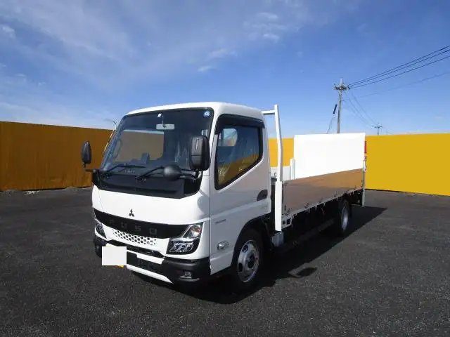 三菱 キャンター 小型 平ボディ パワーゲート アルミブロックの中古トラック画像1