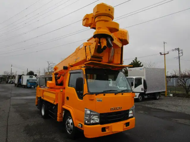 いすゞ エルフ 小型 高所・建柱車 高所作業車 電工仕様の中古トラック画像2