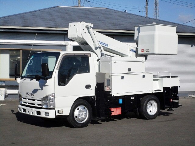 いすゞ エルフ 小型 高所・建柱車 高所作業車 TKG-NKR85AN