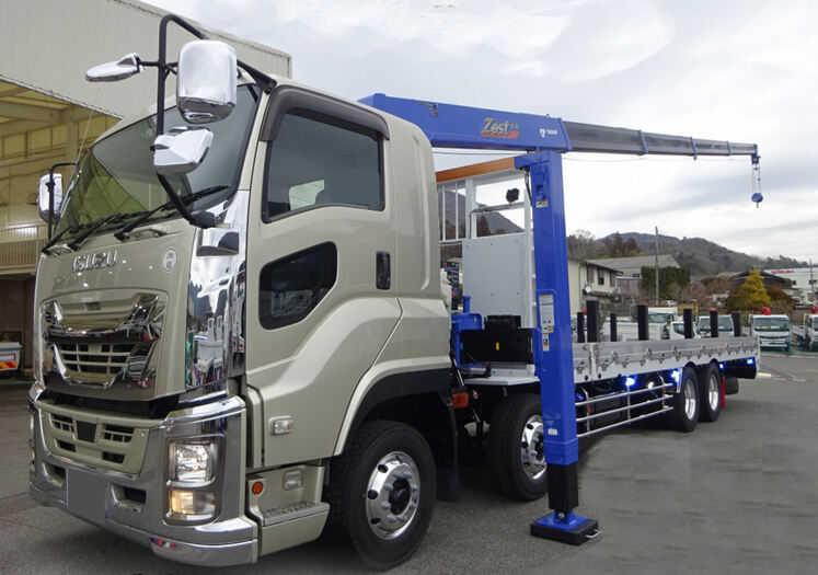 いすゞ ギガ 大型 車両重機運搬 セルフローダー QKG-CYJ77B