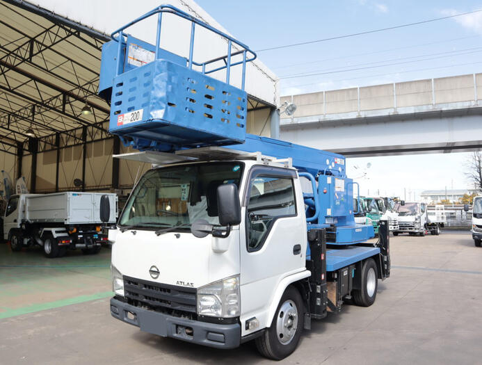 日産 アトラス 小型 高所・建柱車 高所作業車 TKG-AKR85N