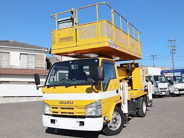 いすゞ エルフ 小型 高所・建柱車 高所作業車 SKG-NKR85YN の中古トラック【車両No.140980】