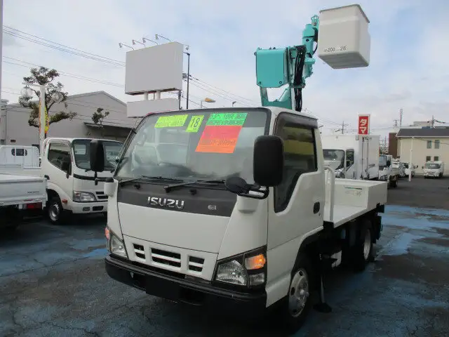 いすゞ エルフ 小型 高所・建柱車 高所作業車 PB-NKR81ANの中古トラック画像1
