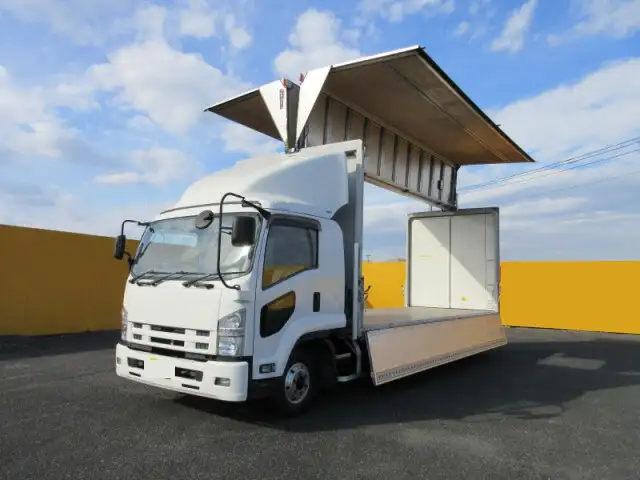 いすゞ フォワード 中型/増トン ウイング パワーゲート ベッドの中古トラック画像1