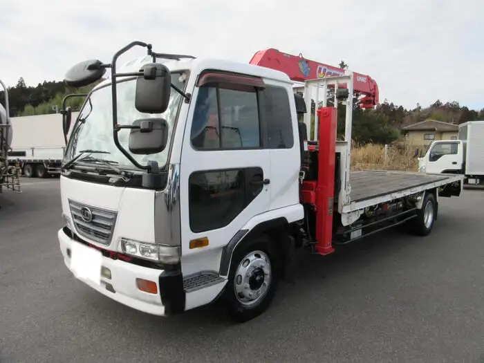 日産UD コンドル 中型/増トン 車両重機運搬 4段クレーン ラジコンの中古トラック画像1