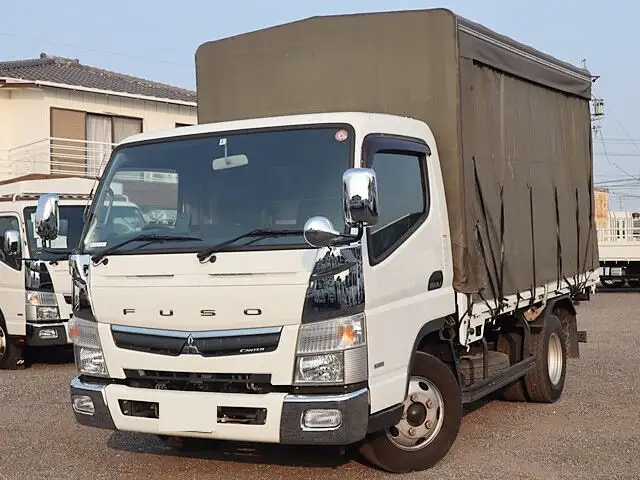 三菱 キャンター 小型 平ボディ 幌 TPG-FEB50の中古トラック画像1