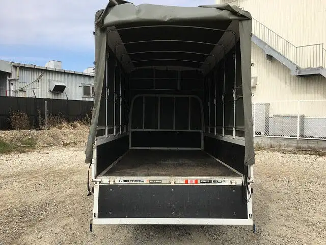 いすゞ エルフ 小型 平ボディ 幌 SKG-NJR85Aの中古トラック画像4