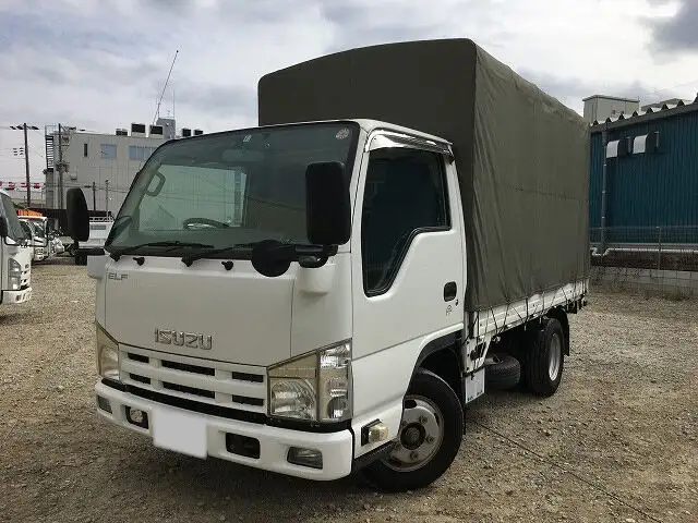 いすゞ エルフ 小型 平ボディ 幌 SKG-NJR85A の中古トラック【車両No.141493】