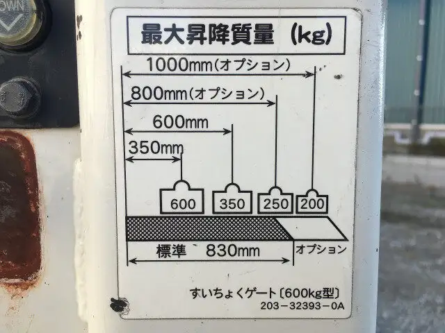 いすゞ エルフ 小型 平ボディ パワーゲート BKG-NJR85Aの中古トラック画像8