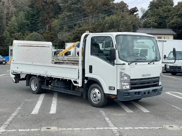 いすゞ エルフ 小型 平ボディ パワーゲート TKG-NPR85ARの中古トラック画像2