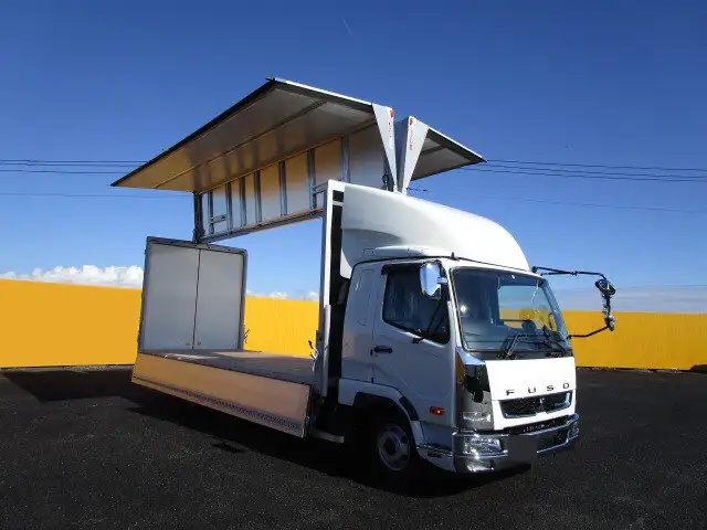 三菱 ファイター 中型/増トン ウイング エアサス ベッドの中古トラック画像2