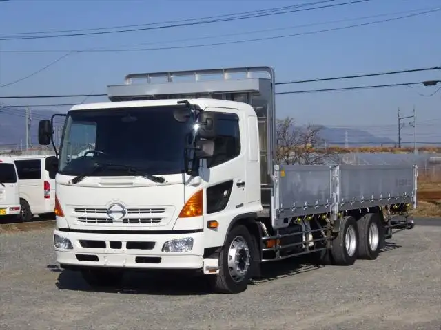 日野 レンジャー 中型/増トン 平ボディ アルミブロック ベッドの中古トラック画像1