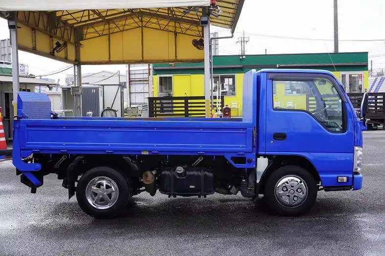 いすゞ エルフ 小型 平ボディ パワーゲート 床鉄板の中古トラック画像2
