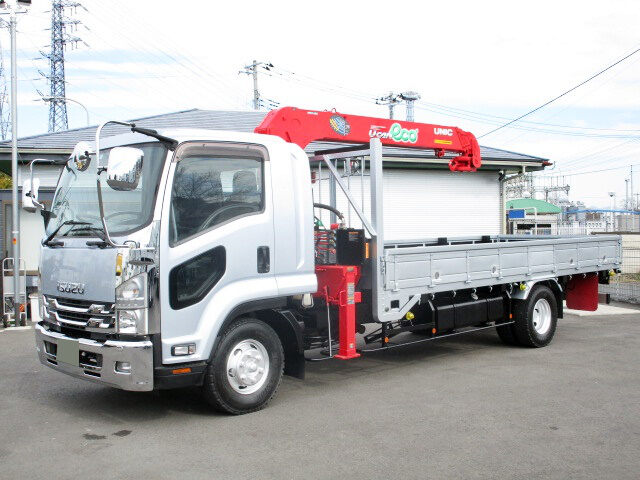いすゞ エルフ 小型 クレーン付 床鉄板 4段 の中古トラック【車両No.142980】