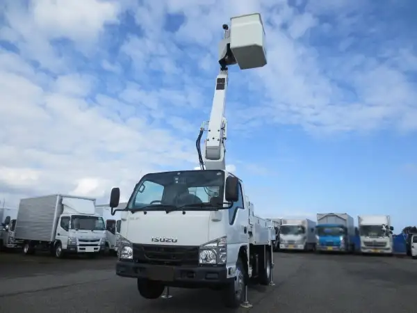 いすゞ エルフ 小型 高所・建柱車 高所作業車 電工仕様 の中古トラック【車両No.141889】