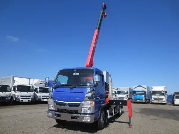 三菱 キャンター 小型 クレーン付 3段 フックインの中古トラック画像1