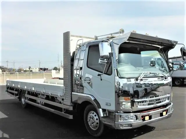 三菱 ファイター 中型/増トン 平ボディ 床鉄板 アルミブロックの中古トラック画像2