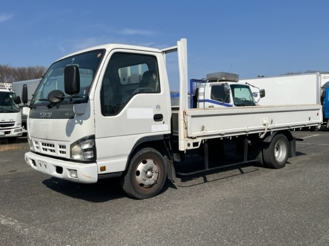 いすゞ エルフ 小型 平ボディ ワイドロング