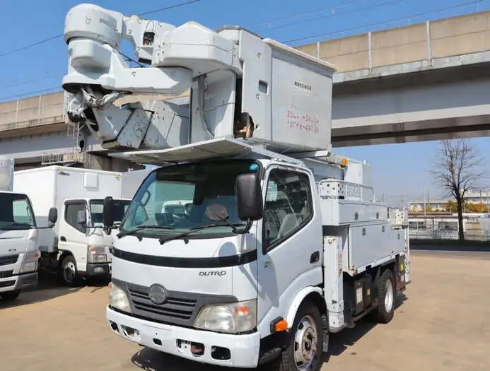 日野 デュトロ 小型 高所・建柱車 高所作業車 電工仕様の中古トラック画像1