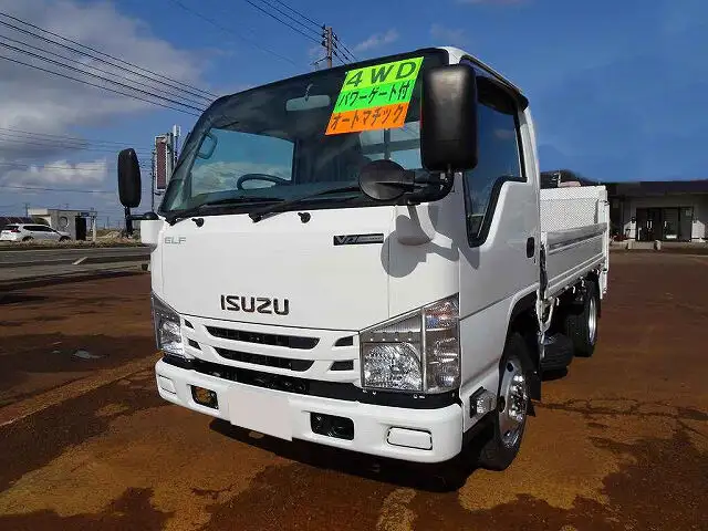 いすゞ エルフ 小型 平ボディ パワーゲート 床鉄板の中古トラック画像1