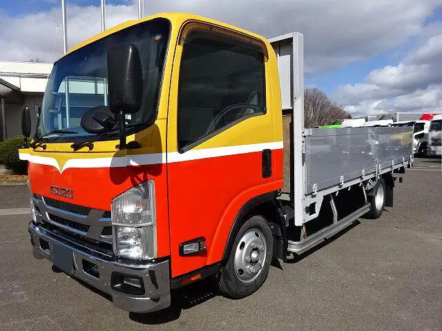 いすゞ エルフ 小型 平ボディ アルミブロック TRG-NNR85ANの中古トラック画像1