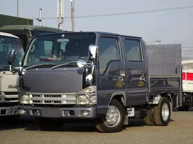 いすゞ エルフ 小型 平ボディ Wキャブ パワーゲート の中古トラック【車両No.142448】