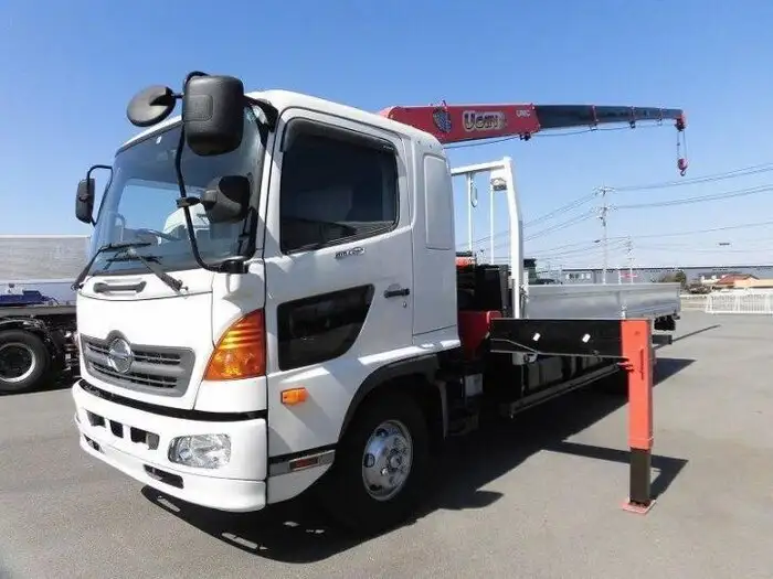 日野 レンジャー 中型/増トン クレーン付 床鉄板 5段 の中古トラック【車両No.142296】