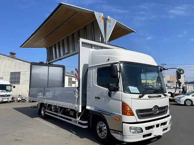 日野 レンジャー 中型/増トン ウイング パワーゲート エアサスの中古トラック画像3