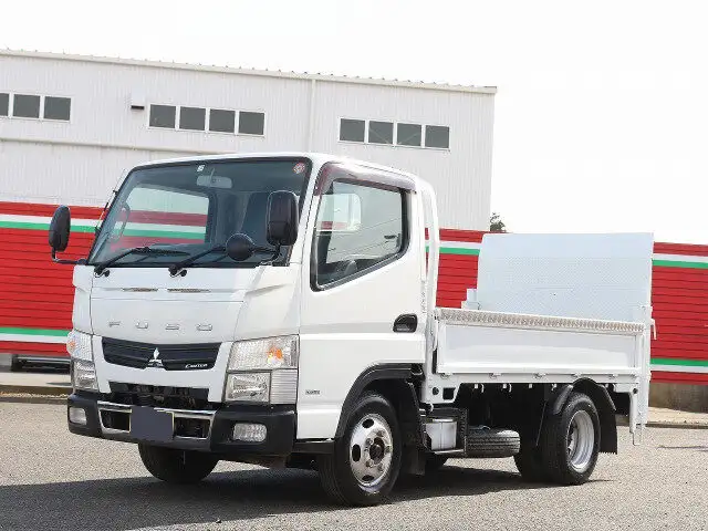 三菱 キャンター 小型 平ボディ パワーゲート 床鉄板の中古トラック画像1