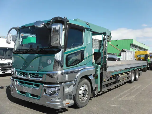 三菱 スーパーグレート 大型 クレーン付 床鉄板 アルミブロック の中古トラック【車両No.142556】