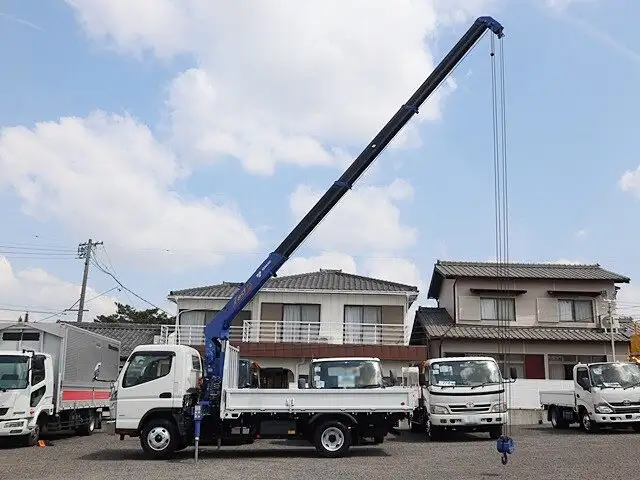 三菱 キャンター 小型 クレーン付 床鉄板 4段の中古トラック画像9