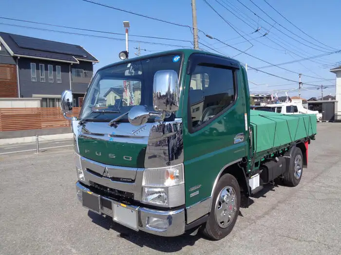 三菱 キャンター 小型 平ボディ 幌 カスタム の中古トラック【車両No.143095】