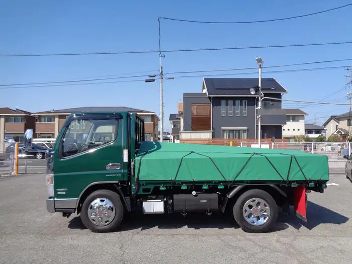 三菱 キャンター 小型 平ボディ 幌 カスタムの中古トラック画像3
